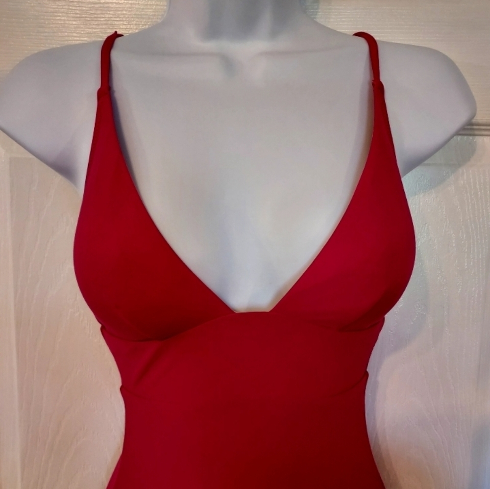 J. Crew Deep V-Neck French One-Piece Mauve Pink sz 0 Preppy - Picture 2 of 15